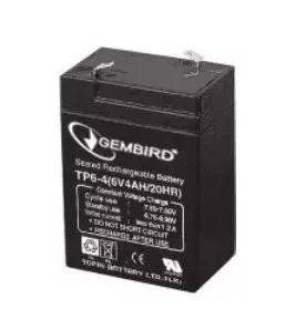 UPS akumulators Gembird BAT-6V4.5AH — 6 V 4.5 Ah, 0.86 kg, melns