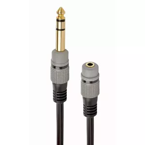 Gembird A-63M35F-0.2M audio kabelis 0,2 m 6.35mm 3.5mm Melns