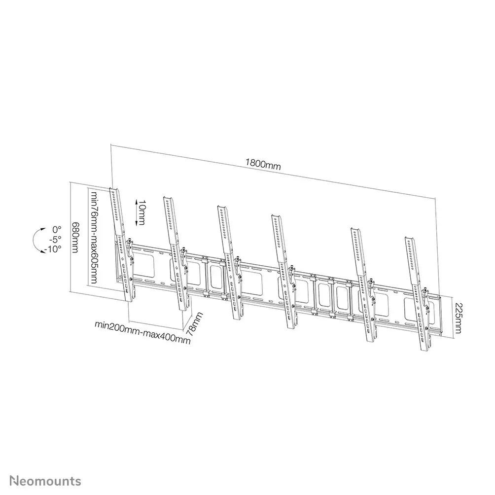 Крепление для меню на стену Neomounts NS-WMB300PBLACK Photo 7
