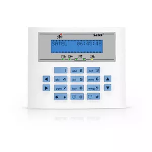 Wired wall keypad SATEL INT-KLCDS-BL accessory — 12 V, white, 114×94×23.5 mm