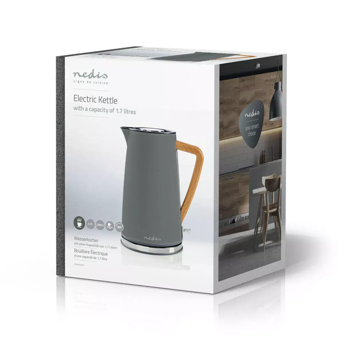 Electric kettle Nedis KAWK510EGY Photo 6