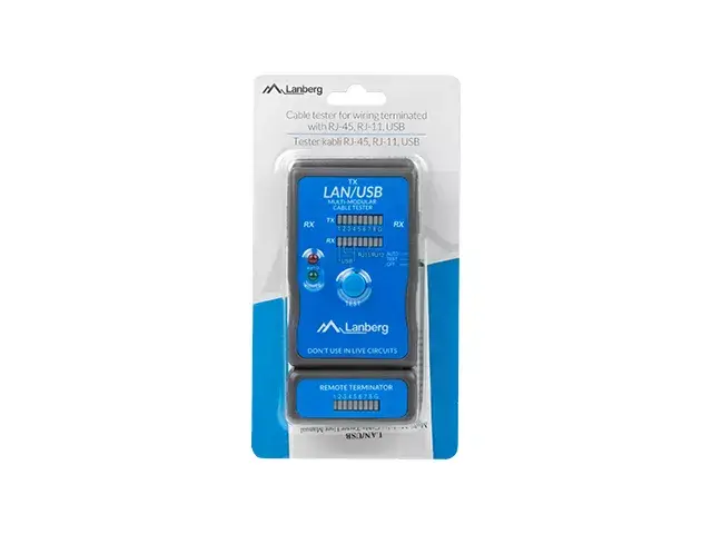 Tīkla kabeļu testers PoE Lanberg NT-0403 Photo 4