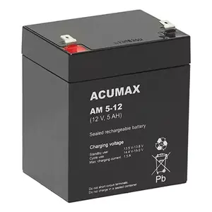 Battery EMU AM 5-12 T2 VRLA AGM 12 V 5 Ah, maintenance-free, vibration-resistant