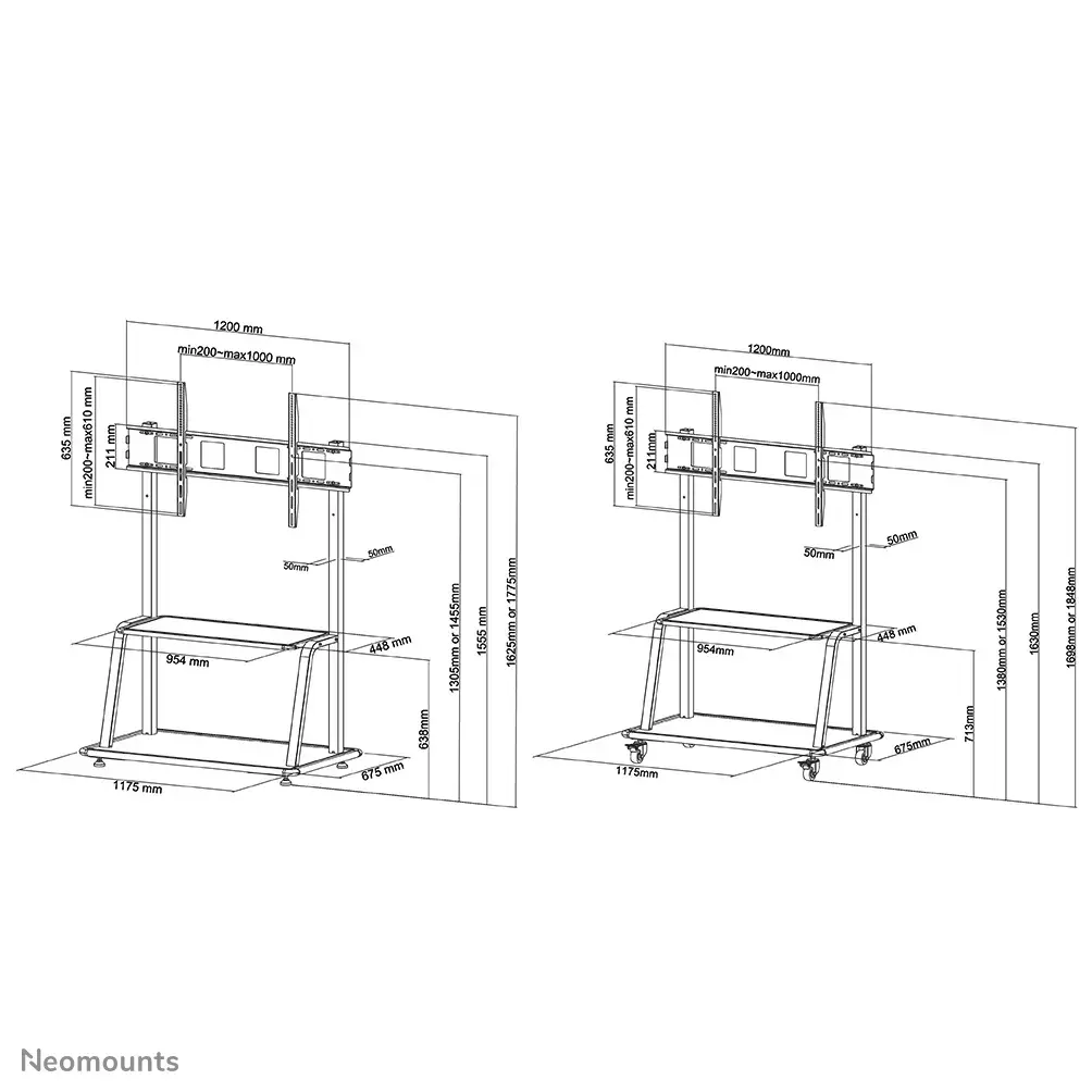 Floor Stand Neomounts NS-M4000BLACK Photo 13