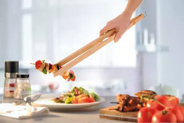 GEFU 11810 wooden kitchen tongs 500 mm Photo 2