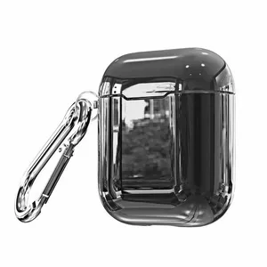 Aizsargmaciņš Evelatus EAC03 Silver priekš AirPods — cieta apvalka, karabīne
