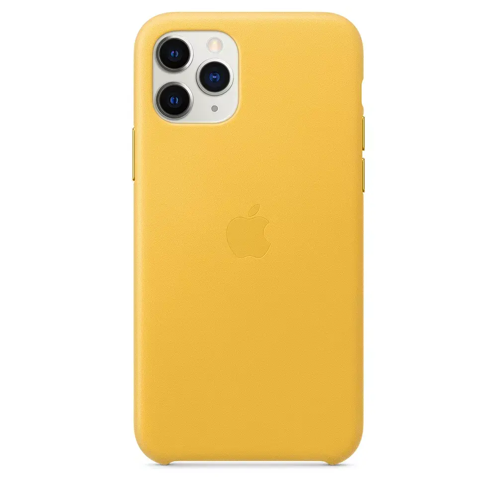 Apple ādas vāciņš iPhone 11 Pro - dzeltens Photo 4