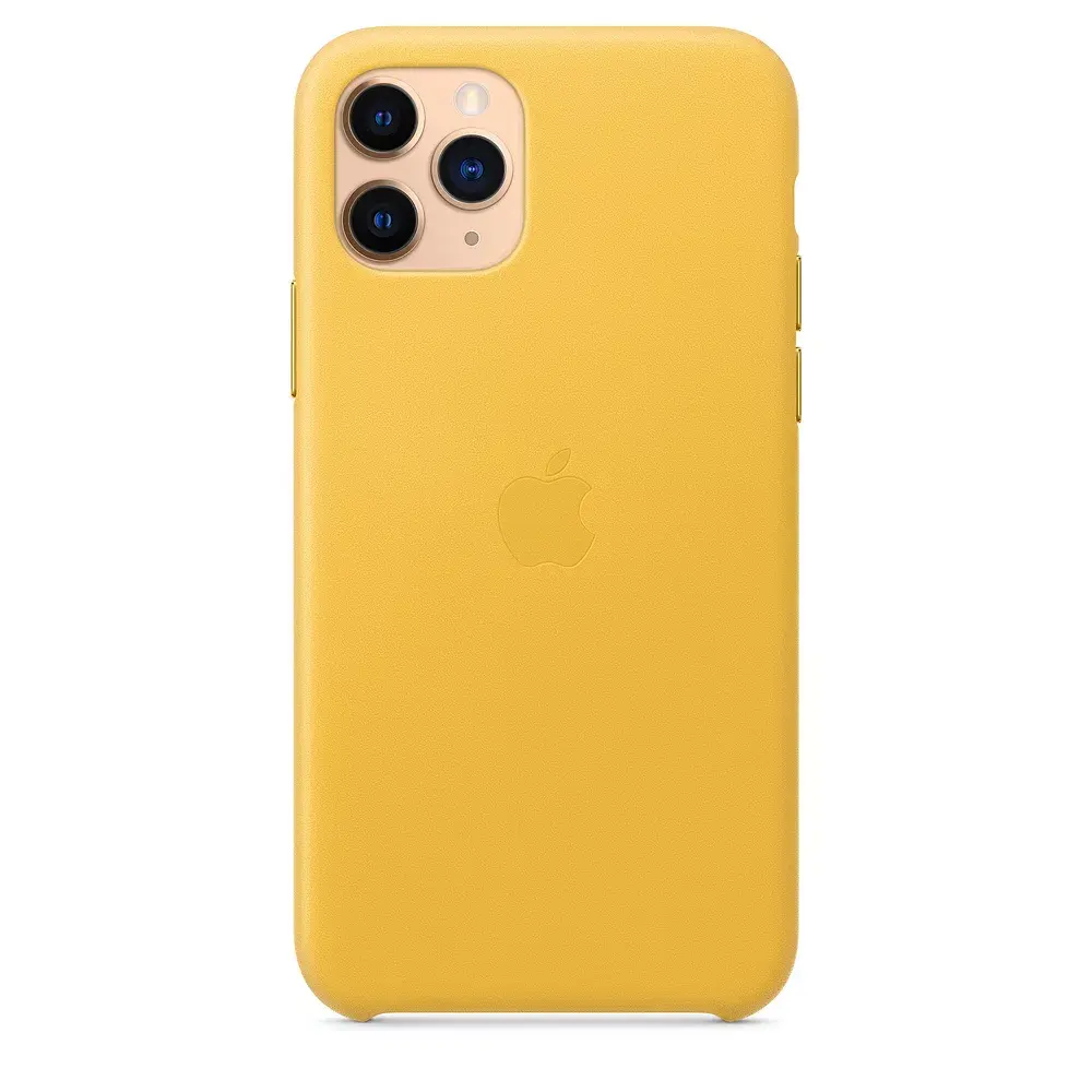 Apple ādas vāciņš iPhone 11 Pro - dzeltens Photo 6