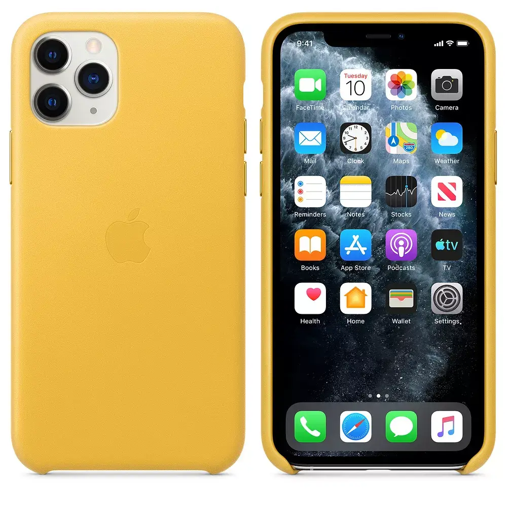 Apple ādas vāciņš iPhone 11 Pro - dzeltens Photo 8
