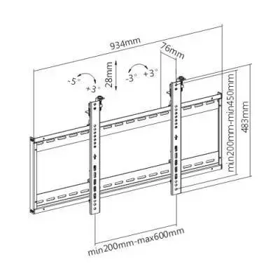 TECHLY ICA-PLB 046F TV wall mount 45–70" Photo 2