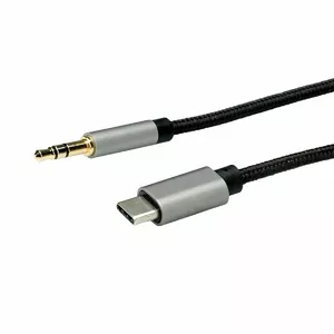 Mobile Phone Cable ROLINE 12.03.3218 USB C 3.5mm 3m Black Grey