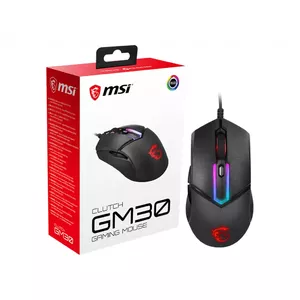 MSI Clutch GM30 pele Labā roka USB Type-A Optisks 6200 DPI