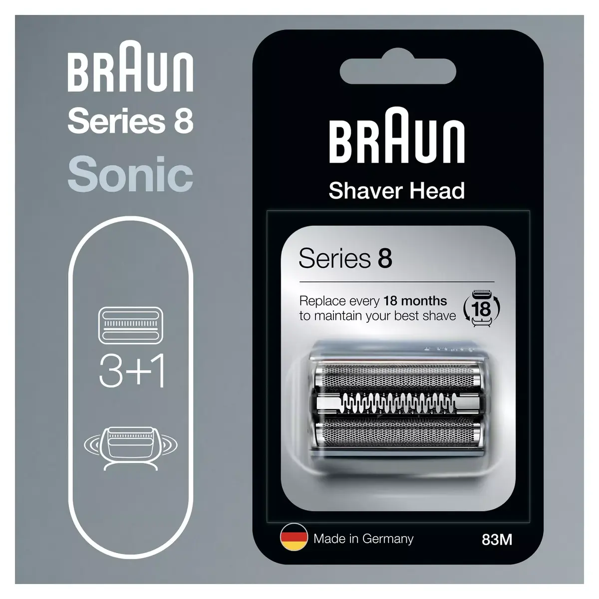 Skūšanās galva Braun Series 8 Cassette 83M Photo 3