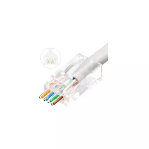 Microconnect KON505-50EZ vadu savienotājs RJ-45 Caurspīdīgs