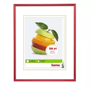 Single picture frame Hama Sevilla Red Transparent