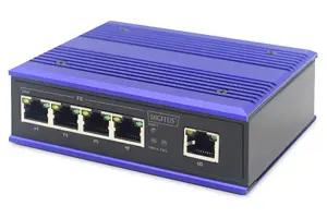 Промышленный неуправляемый сетевой коммутатор Digitus DN-650105 с 4 портами Fast Ethernet и 1 восходящим портом RJ45
