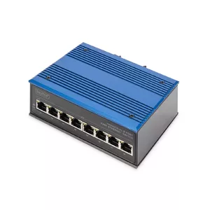 Digitus DN-650106 tīkla pārslēgs Nepārvaldīts L2 Fast Ethernet (10/100) Melns, Zils