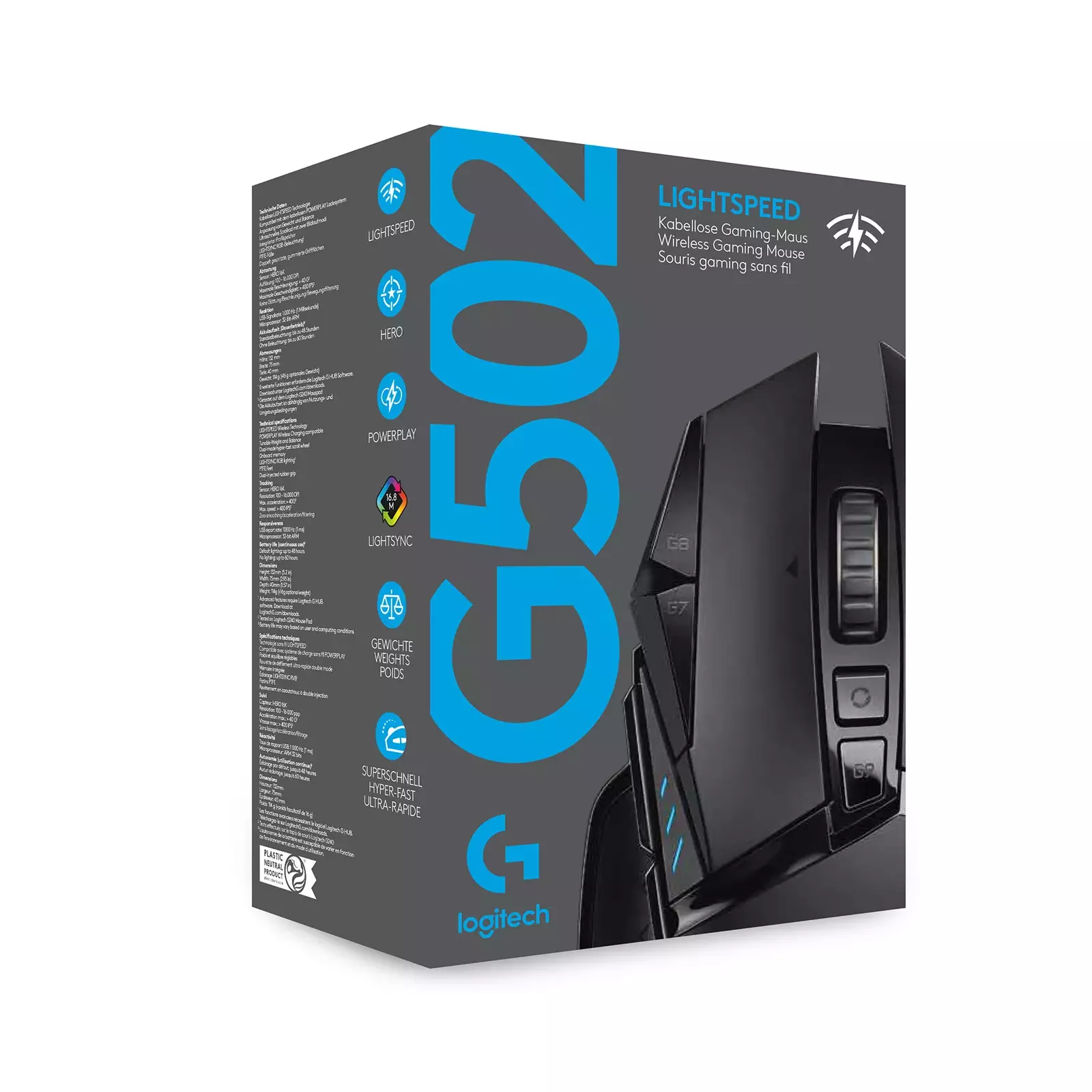 Spēļu pele Logitech G502 Hero Photo 9