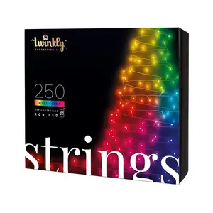 Twinkly Strings 250 (TWS250STP-BEU) Viedās Ziemassvētku eglīšu lampiņas 250 LED RGB 20 m