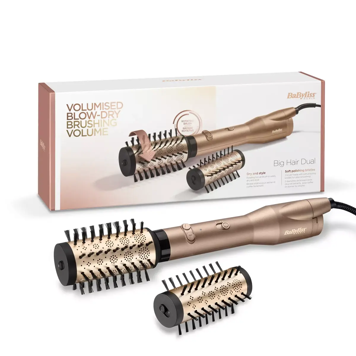 Фен-щетка BABYLISS Big Hair Dual — Gold Edition Photo 5