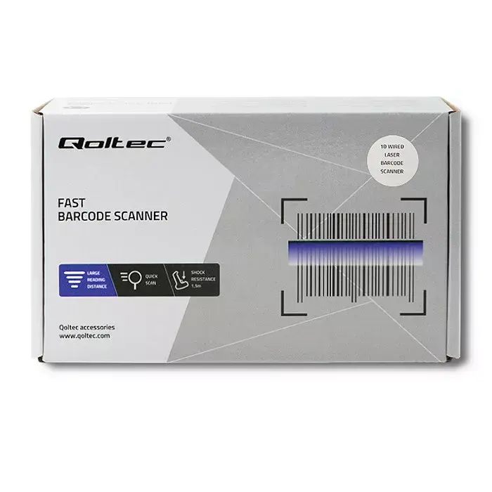 Handheld barcode reader Qoltec 50860 Photo 6