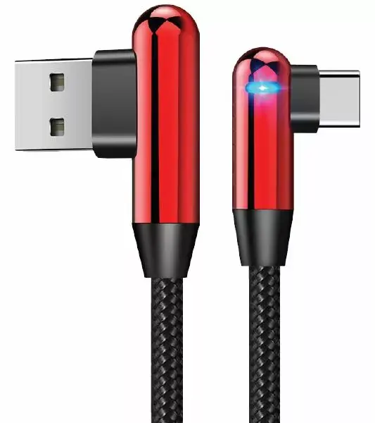 USB Type-C кабель Evelatus TPC05 L‑образный 1 м Photo 1