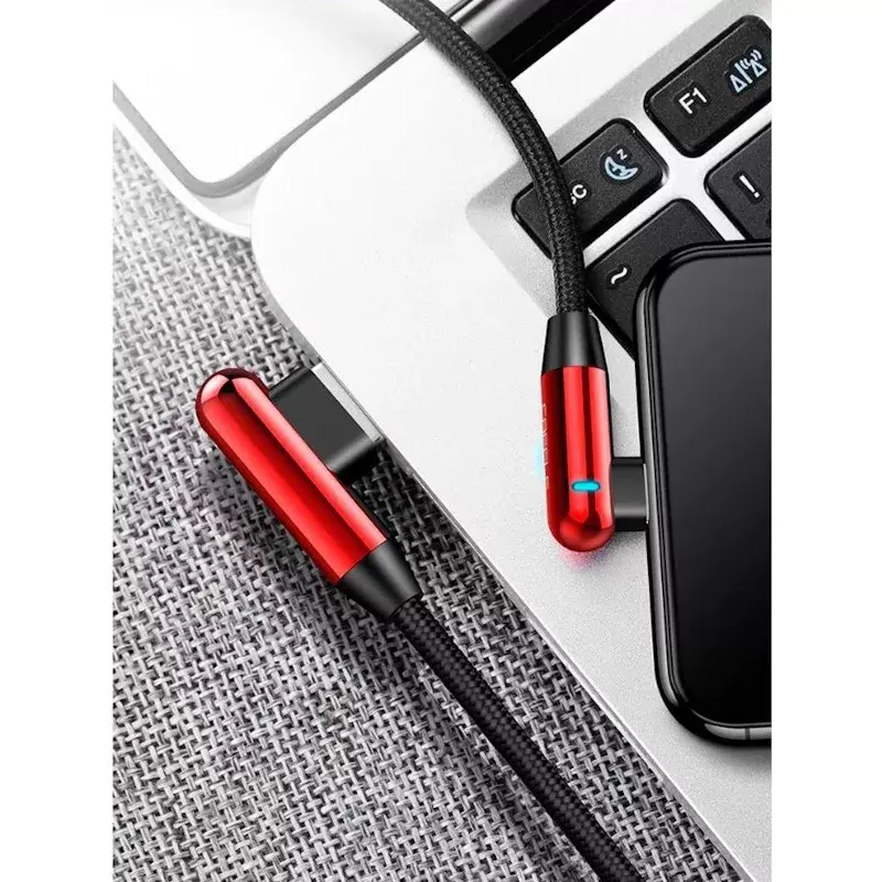 USB Type-C кабель Evelatus TPC05 L‑образный 1 м Photo 4
