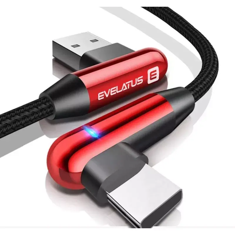 USB Type-C кабель Evelatus TPC05 L‑образный 1 м Photo 5