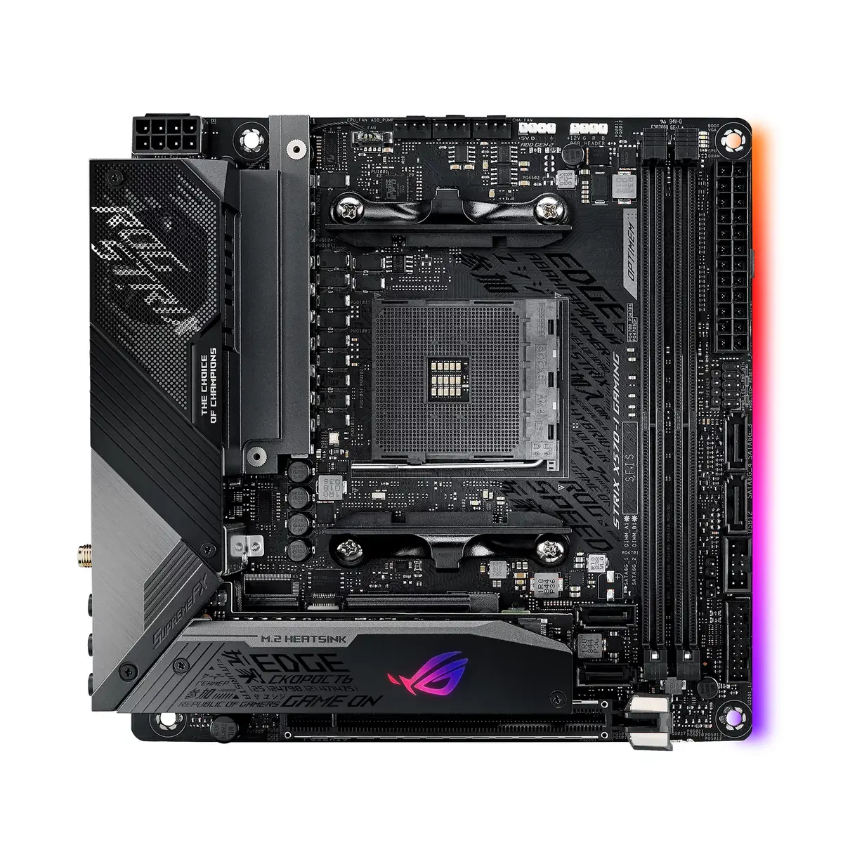 Motherboard ASUS ROG Strix X570-I Gaming, 90MB1140-M0EAY0 Photo 2