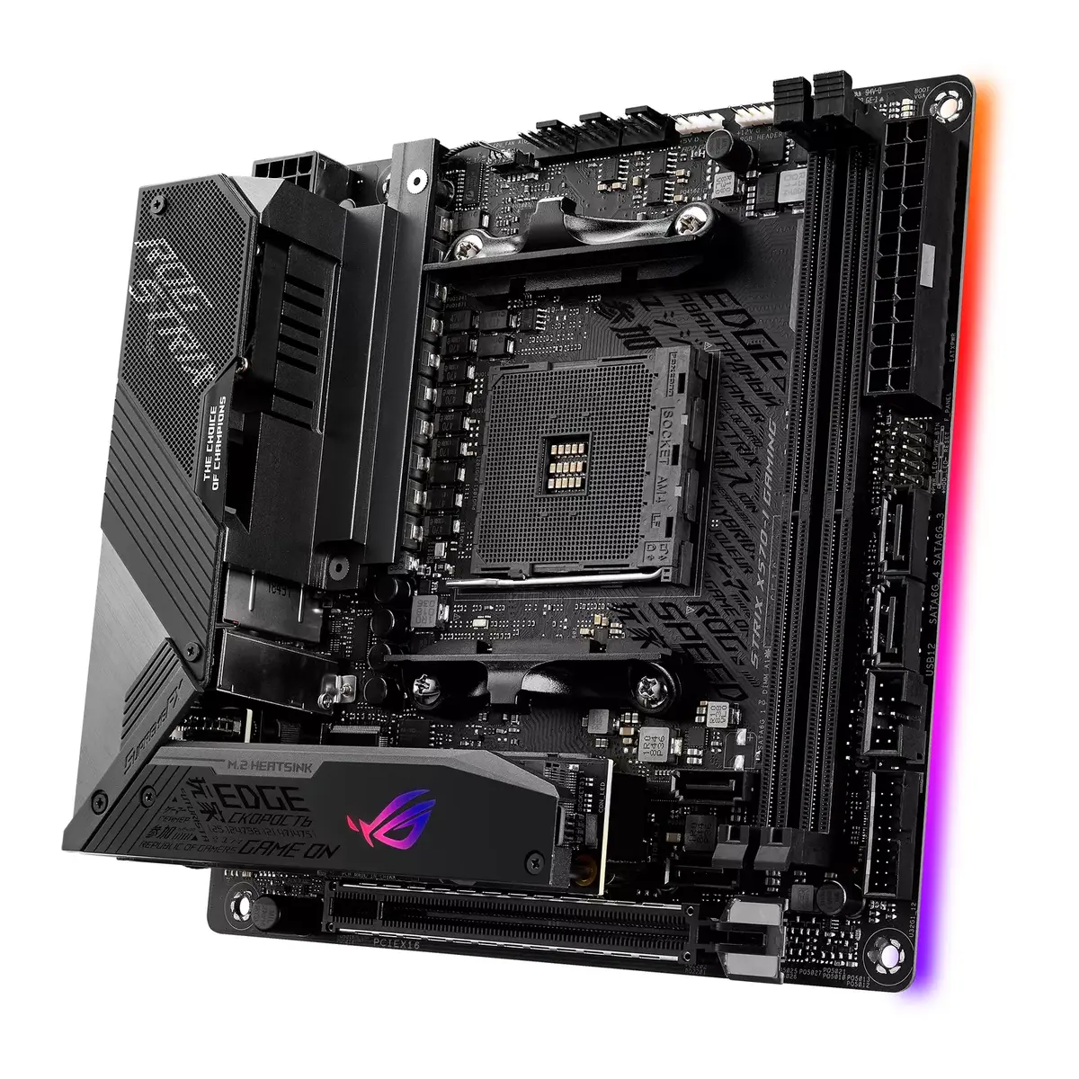 Motherboard ASUS ROG Strix X570-I Gaming, 90MB1140-M0EAY0 Photo 3