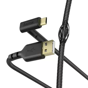 USB Cable Hama Stand USB 2.0 1.5m Micro-USB B Black