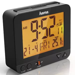 Hama RC 550 Digital alarm clock Black