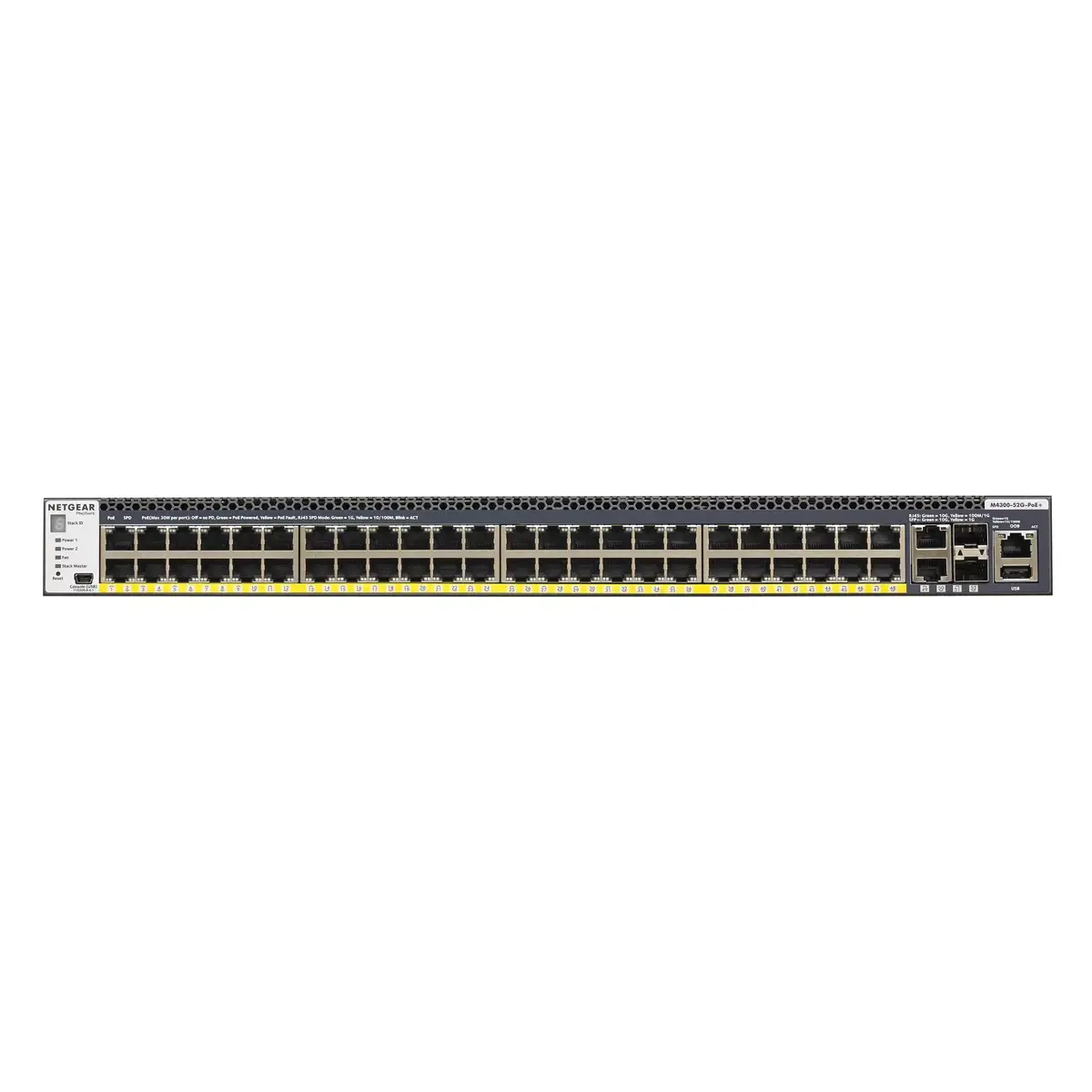 Pārvaldāms slēdzis NETGEAR M4300-52G-PoE+ 550W PSU