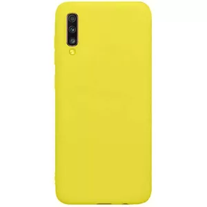 Protective soft-touch TPU case Evelatus for Samsung Galaxy A70 — Yellow