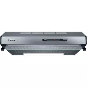 Настенная вытяжка Bosch Serie 2 DUL62FA51, 600 мм, нержавеющая сталь, 3 скорости, 250 м³/ч, флисовый жироулавливатель