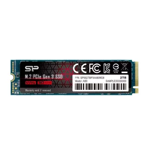 SSD M.2 NVMe 2 TB Silicon Power P34A80 — PCIe 3.0 x4, 3400/3000 MB/s, 22×80×3.5 mm
