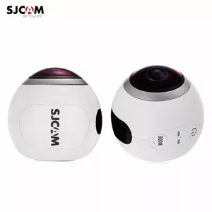 Action Camera SJCam SJ360 Panoramic/VR 12MP, 220°–360° Wide-Angle Lens, 2K HD, 0.83" OLED, Wi‑Fi, White
