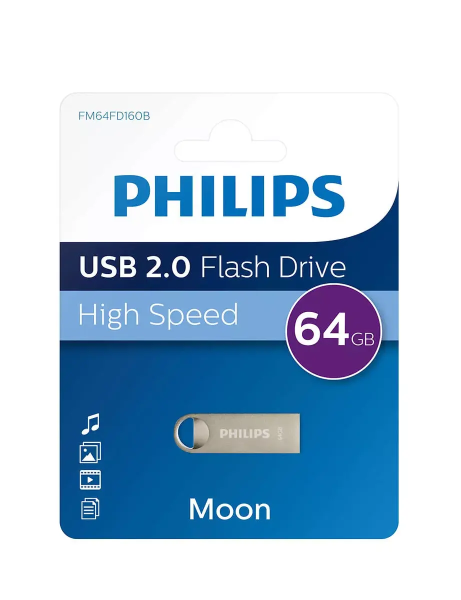 USB zibatmiņa Philips 64GB Moon Edition Photo 3
