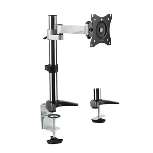 Monitor mount LogiLink BP0075 27 inch Desk Black Stainless steel