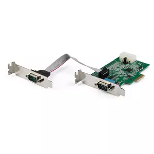 2-port PCI Express RS232 Serial Adapter Card StarTech PEX2S953LP