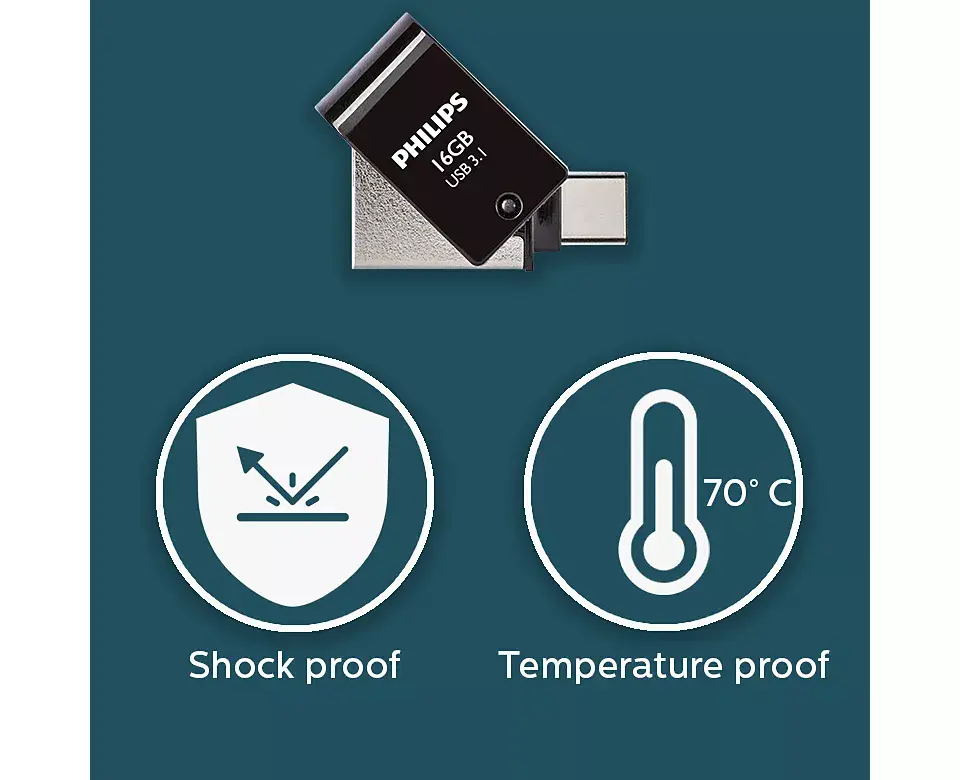 USB Flash Drive Philips 16GB FM16DC152B/00 Photo 2