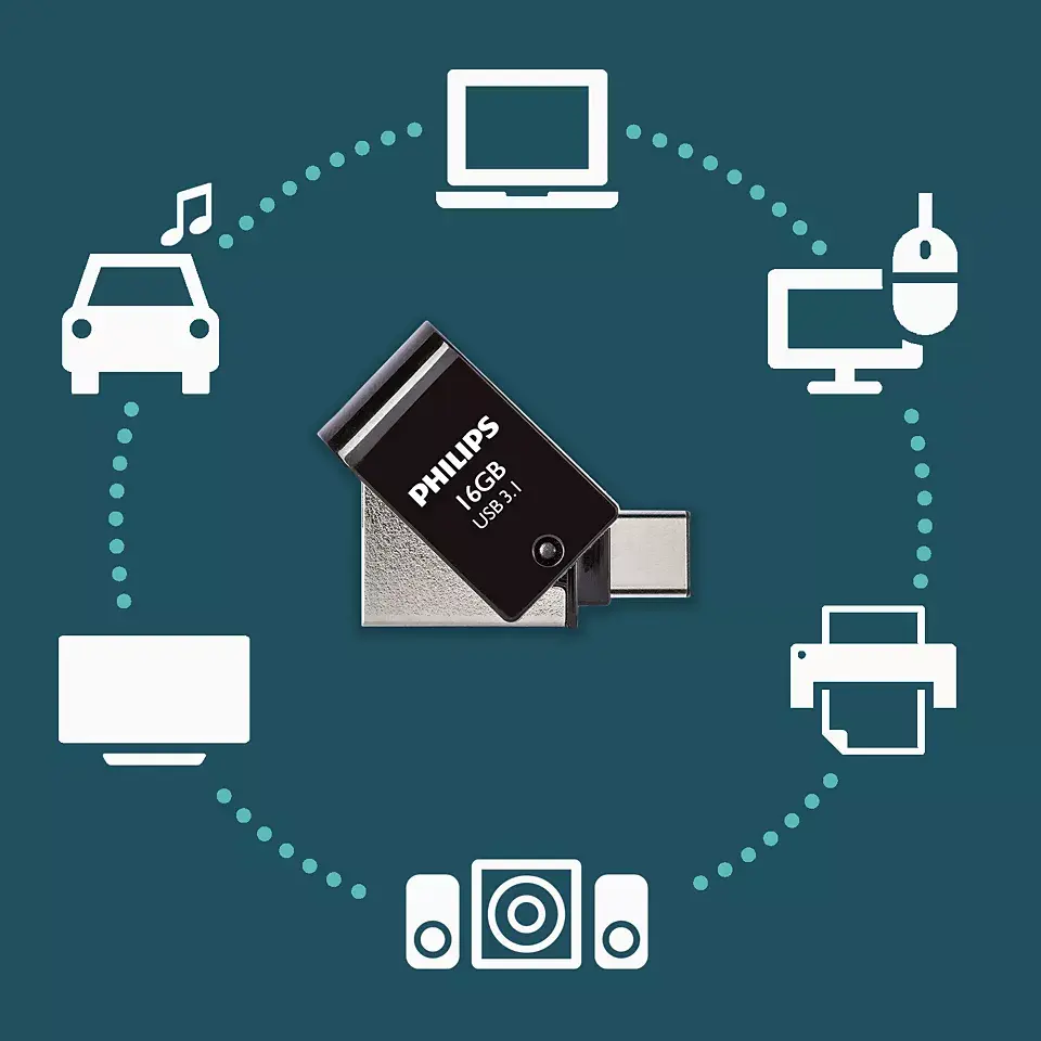 USB Flash Drive Philips 16GB FM16DC152B/00 Photo 3