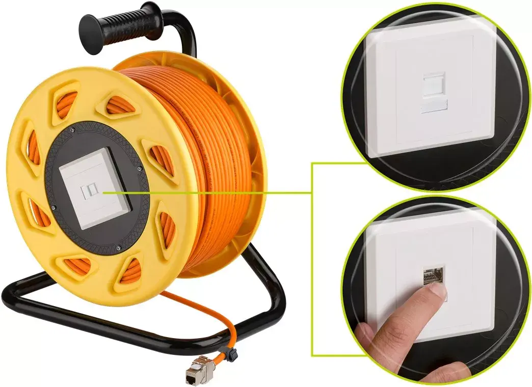 Goobay Portable RJ45 Network Cable Reel 90m Photo 5