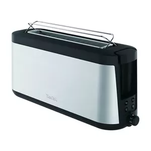 Тостер Tefal TL4308 2 тоста 1000 Вт Черный Нержавеющая сталь