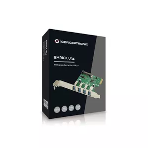 Conceptronic EMRICK02G interfeisa karte/adapteris Iekšējs USB 3.2 Gen 1 (3.1 Gen 1)