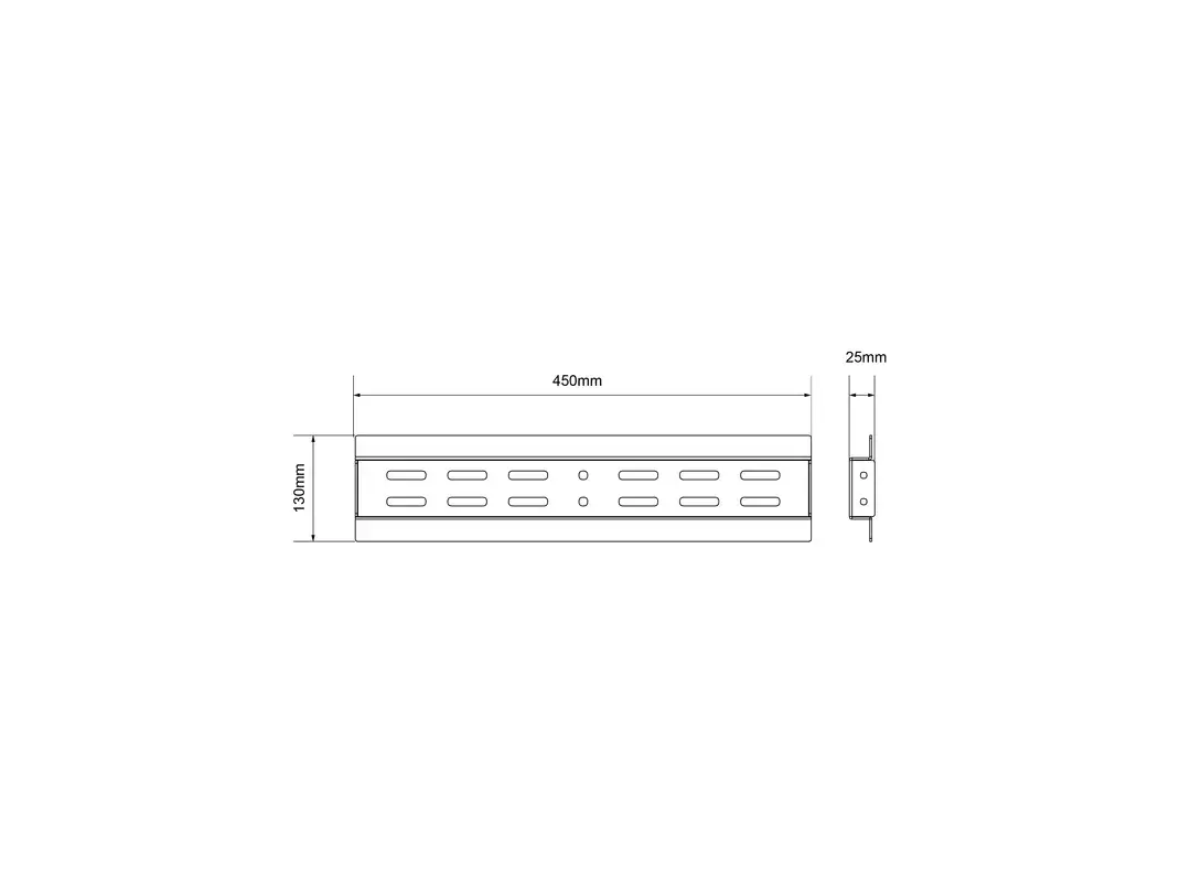 Rail Multibrackets M Public Video Wall Mount Push Rail 450mm Photo 6