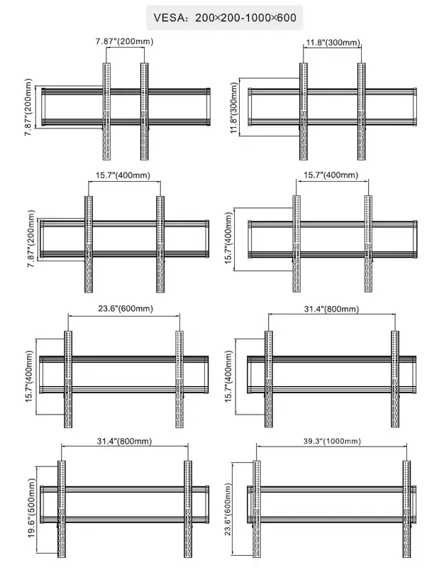 Grīdas statīvs Multibrackets M Public Dual Pillar 180 HD Photo 25