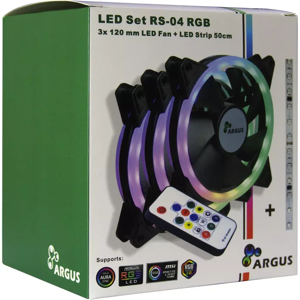 Inter-Tech RS-04 RGB Computer Case Fan 12 cm Photo 6