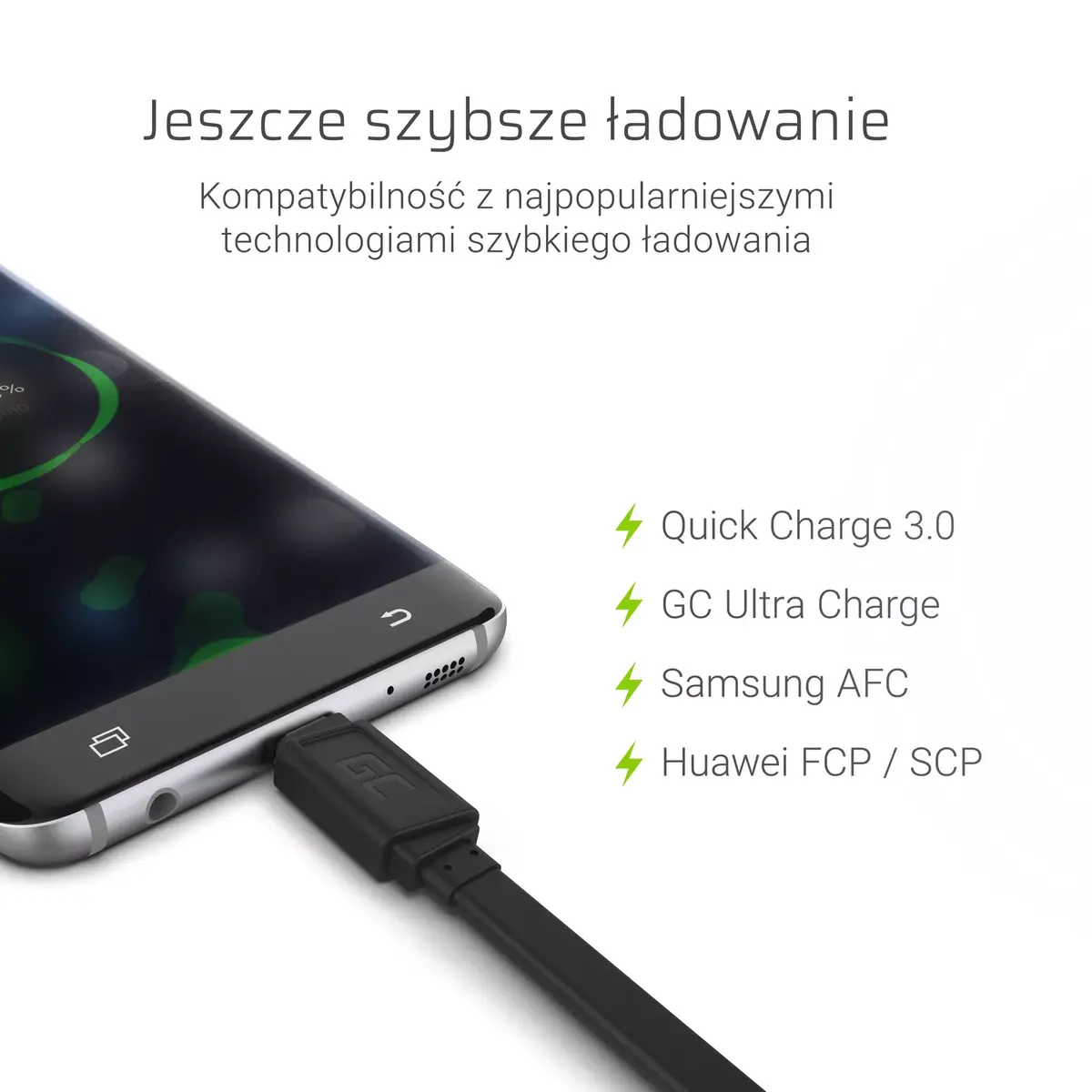 Кабель USB A — USB C Green Cell KABGC03 Photo 2
