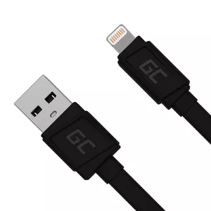 Lightning cable Green Cell KABGC02 0.25 m Black